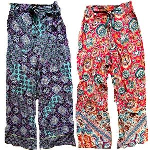 Angie Stretch Waist Womens Lounge Festival Pant *Bundle* Size Small **2 / $20**